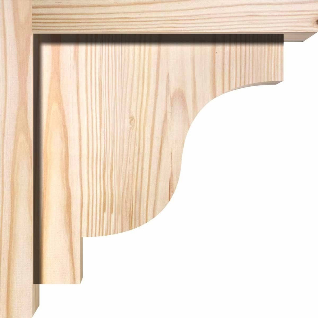 Newport Smooth Corbel with Backplate, Douglas Fir U5643