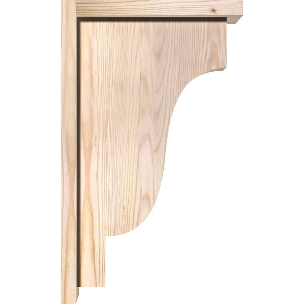 Newport Smooth Corbel with Backplate, Douglas Fir U5643