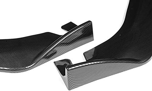 3PCS Front Bumper Lip Spoiler Air Chin Body Kit Splitter, Painted Carbon Fiber N39134