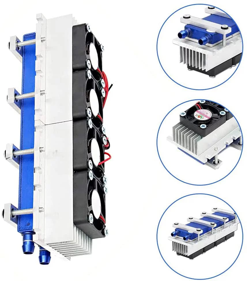 4 Chip 288W 12V Semiconductor Refrigeration Kit A8823