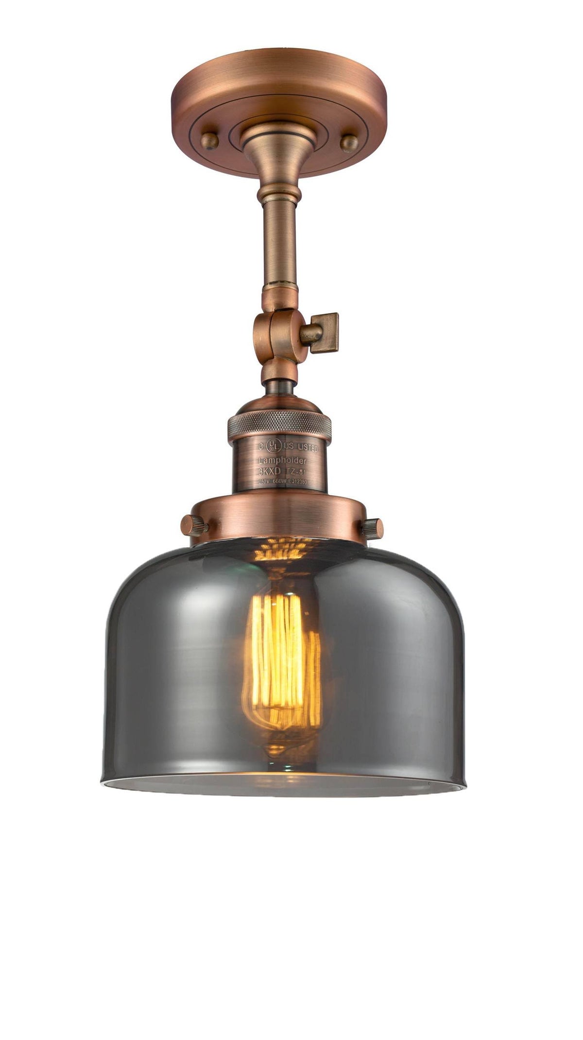 Antique Copper Semi Flush Mount Light N660