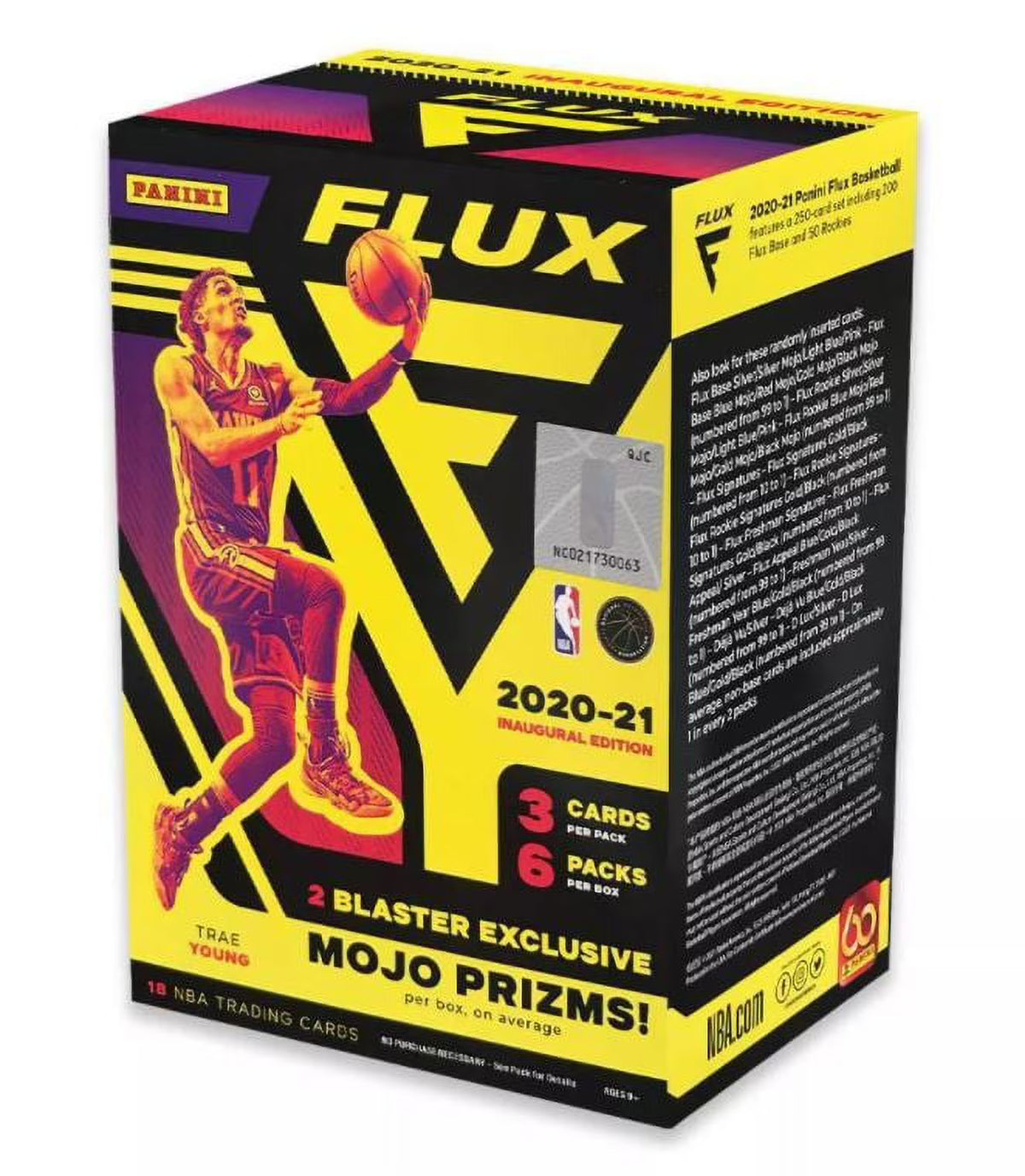 2021 Panini NBA Flux Basketball Trading Card Blaster Box E56985