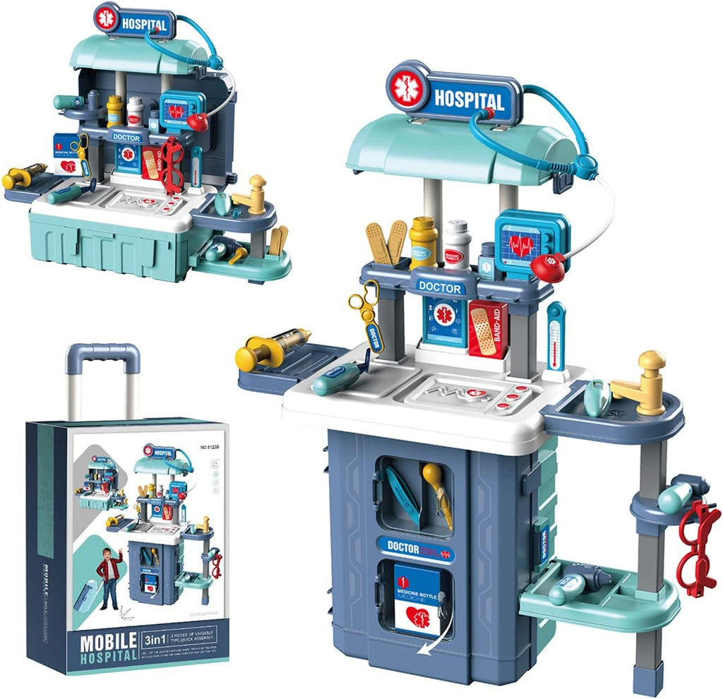 Green 49 PCS Kitchen Playset Travel Suitcase N98480