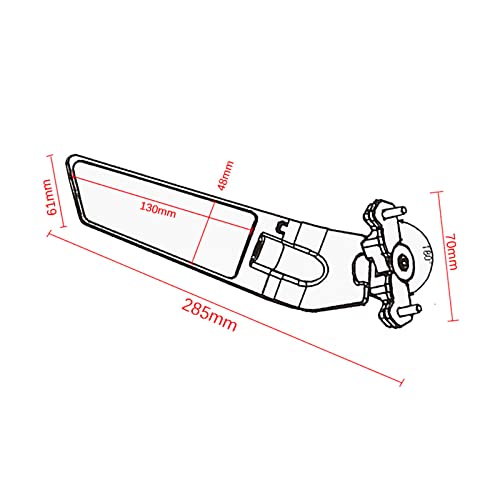 Adjustable Aluminum Motorcycle Rearview Mirror K547688