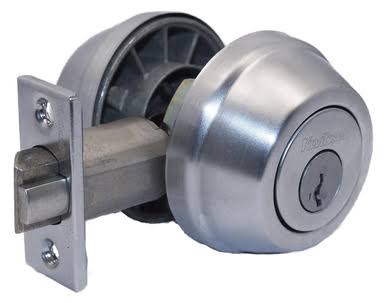 Satin Chrome Double Cylinder Deadbolts with Latch and Strike S1764