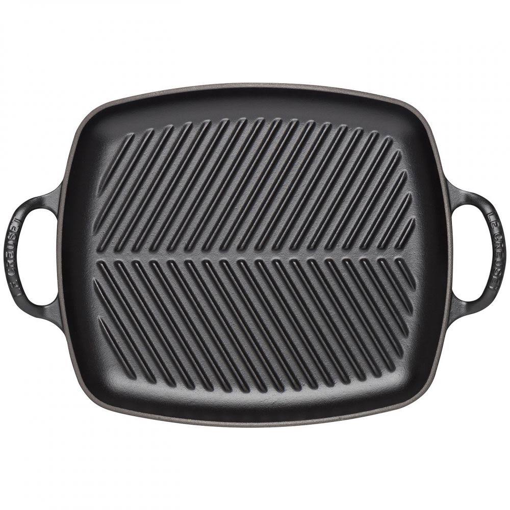 Satin Black Cast Iron Rectangular Grill I72487