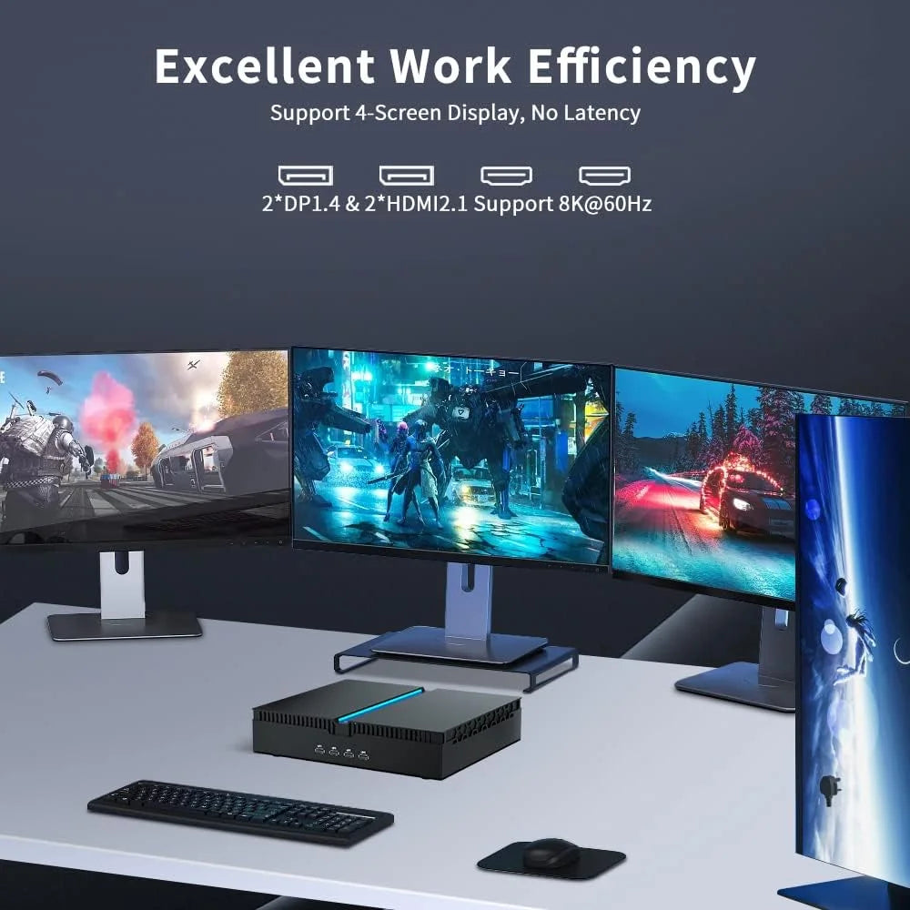Mini Gaming PC i9-13900F GeForce RTX4070 32G DDR5 RAM 1T SSD Windows 11 Pro WiFi6E BT5.3 M582173