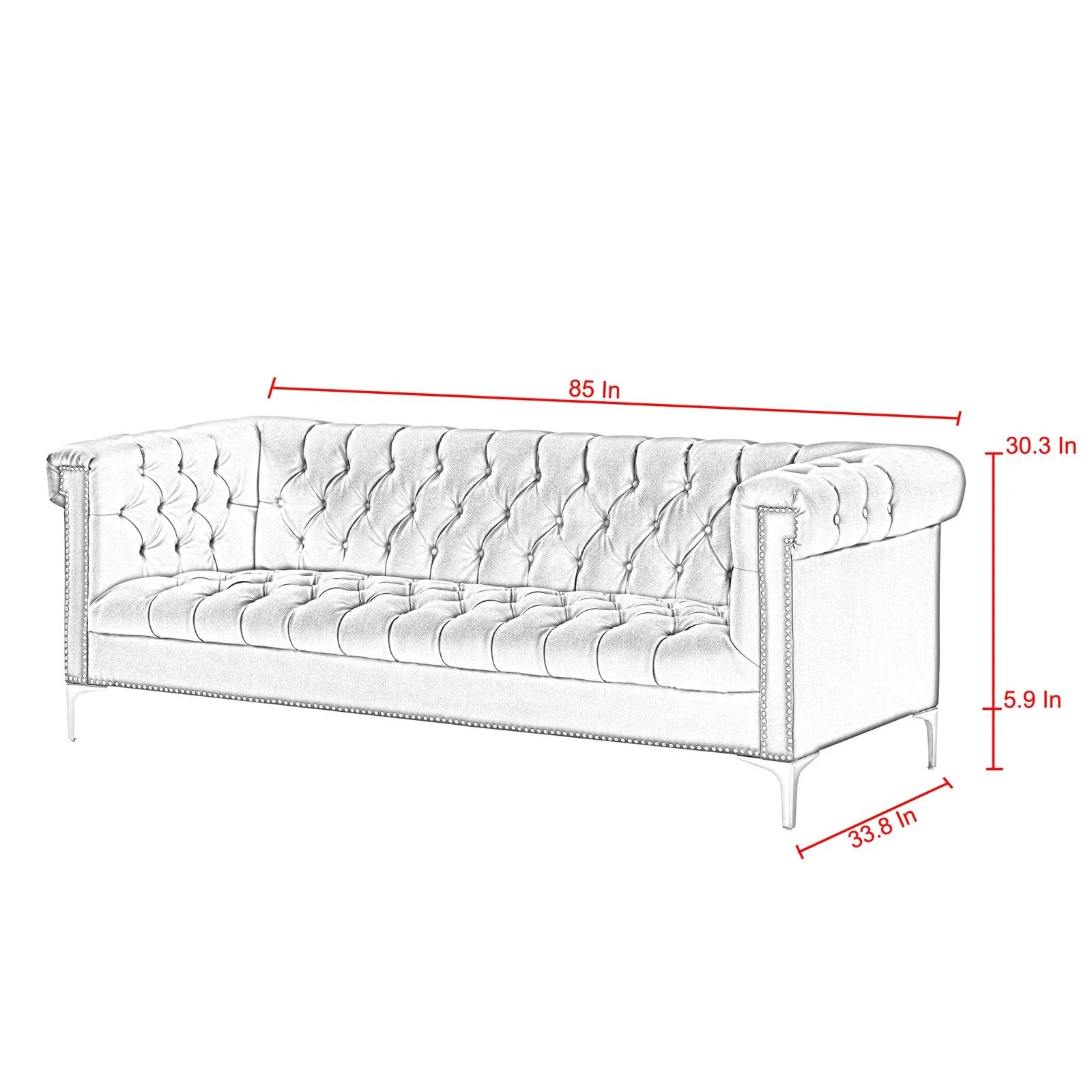 Faux Leather Sofa Q6010