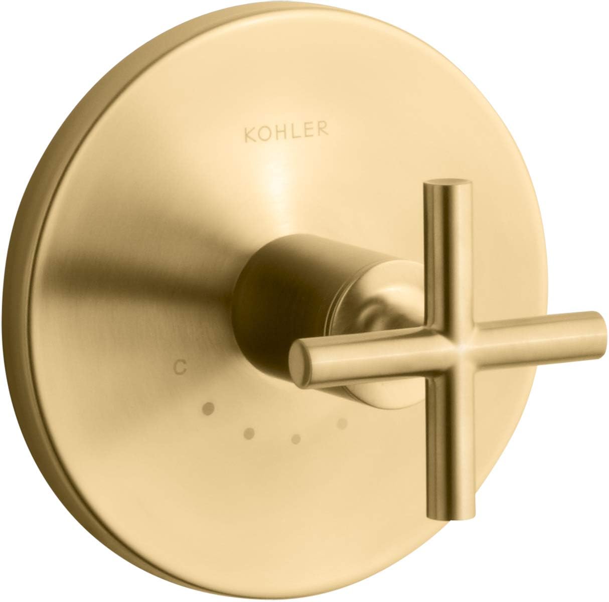 Vibrant Brushed Moderne Brass Valve Trim Y75660