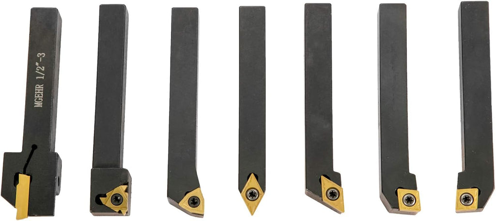 7 Pcs/Set Carbide Lathe Cutting Tools W7840
