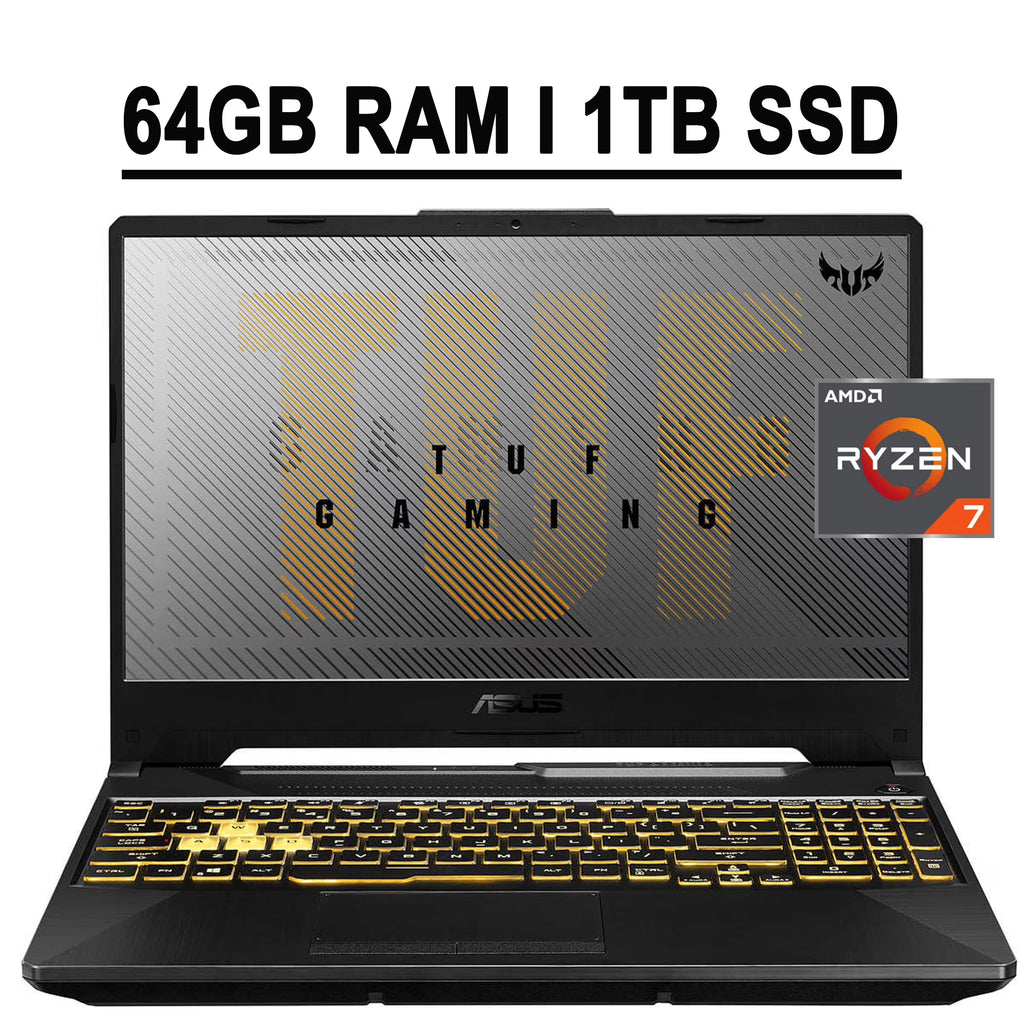 15.6" FHD IPS 144Hz Gaming Laptop AMD Ryzen 7 4800H 64GB RAM 1TB SSD GeForce GTX 1650Ti C936