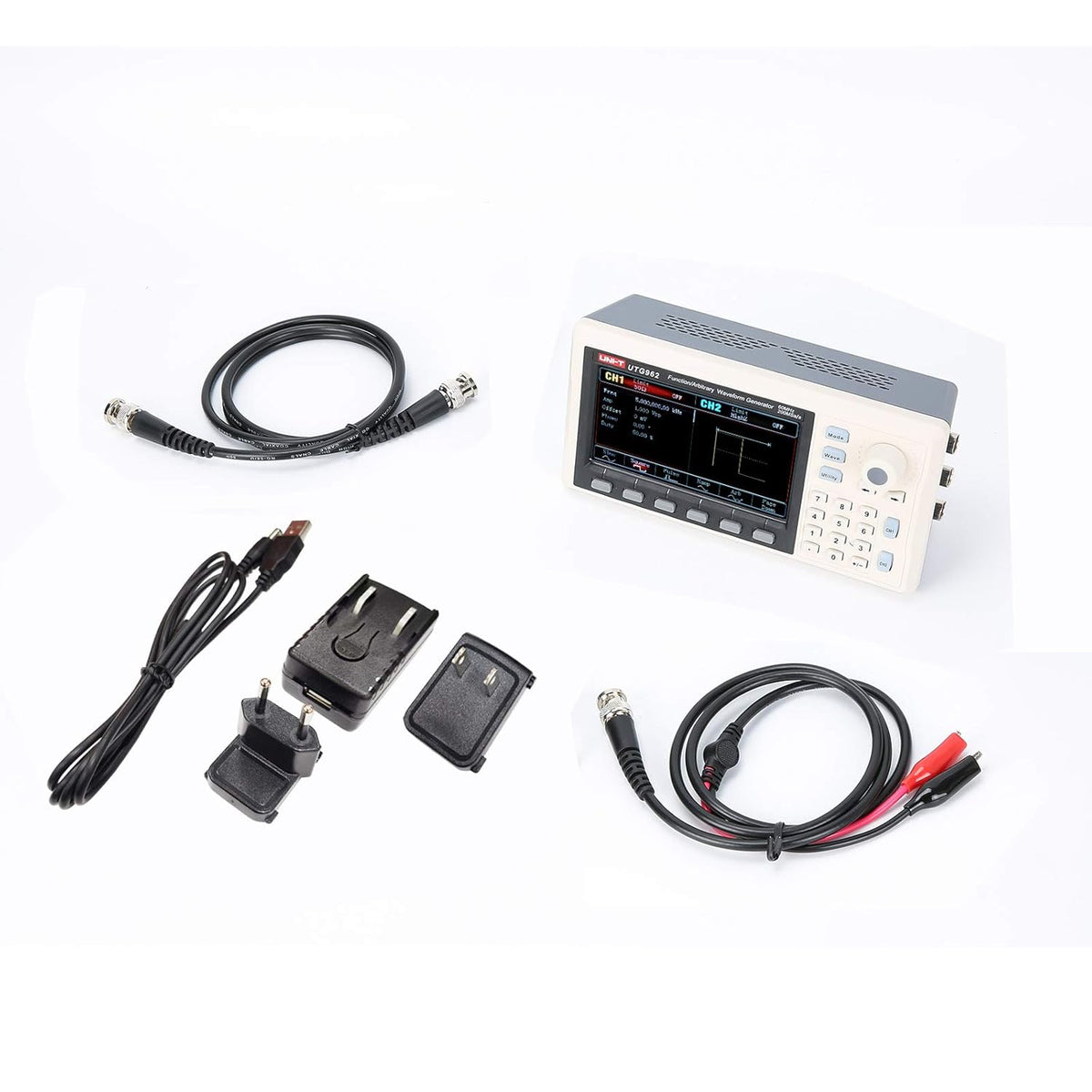 Function Generator Arbitrary Waveform 60 MHz Dual-Channel 200MSa/s 14 Bits Frequency Meter U96082