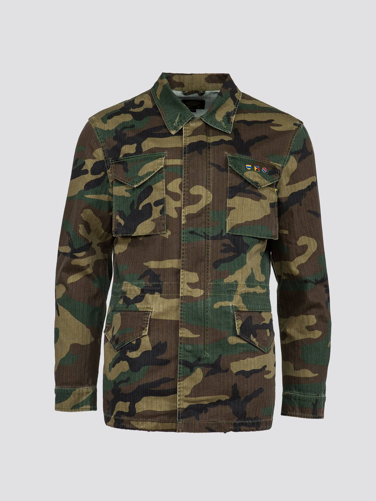 Camo Woodland Field Coat XL Q689