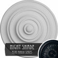 13 1/4x22OD x 1/2x22P Classic Ceiling Medallion Hand-Painted Night Shade S4568