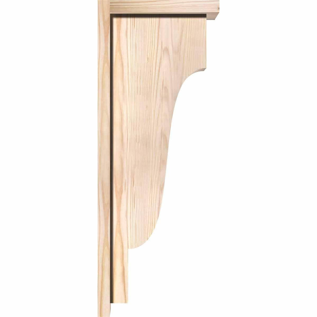 Newport Smooth Corbel with Backplate, Douglas Fir U5643