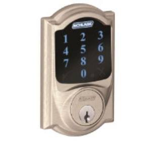 Camelot Touchscreen Deadbolt, Satin Nickel U72194
