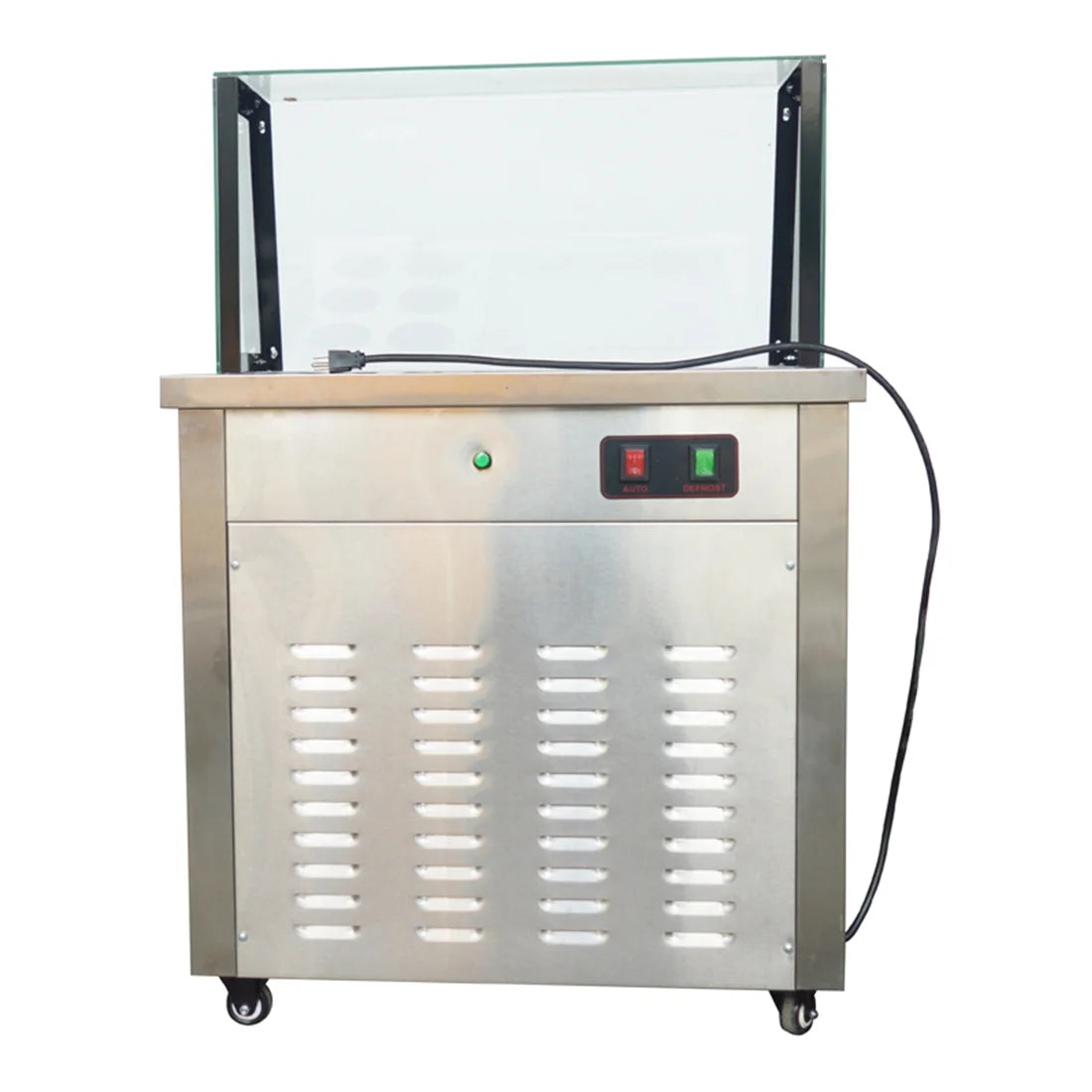 Commercial Fried Yogurt Machine with Dust Cover & 6 Buckets I385