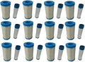 Pack of 12 Air Filters + 12 Pre Filters Combo Q253