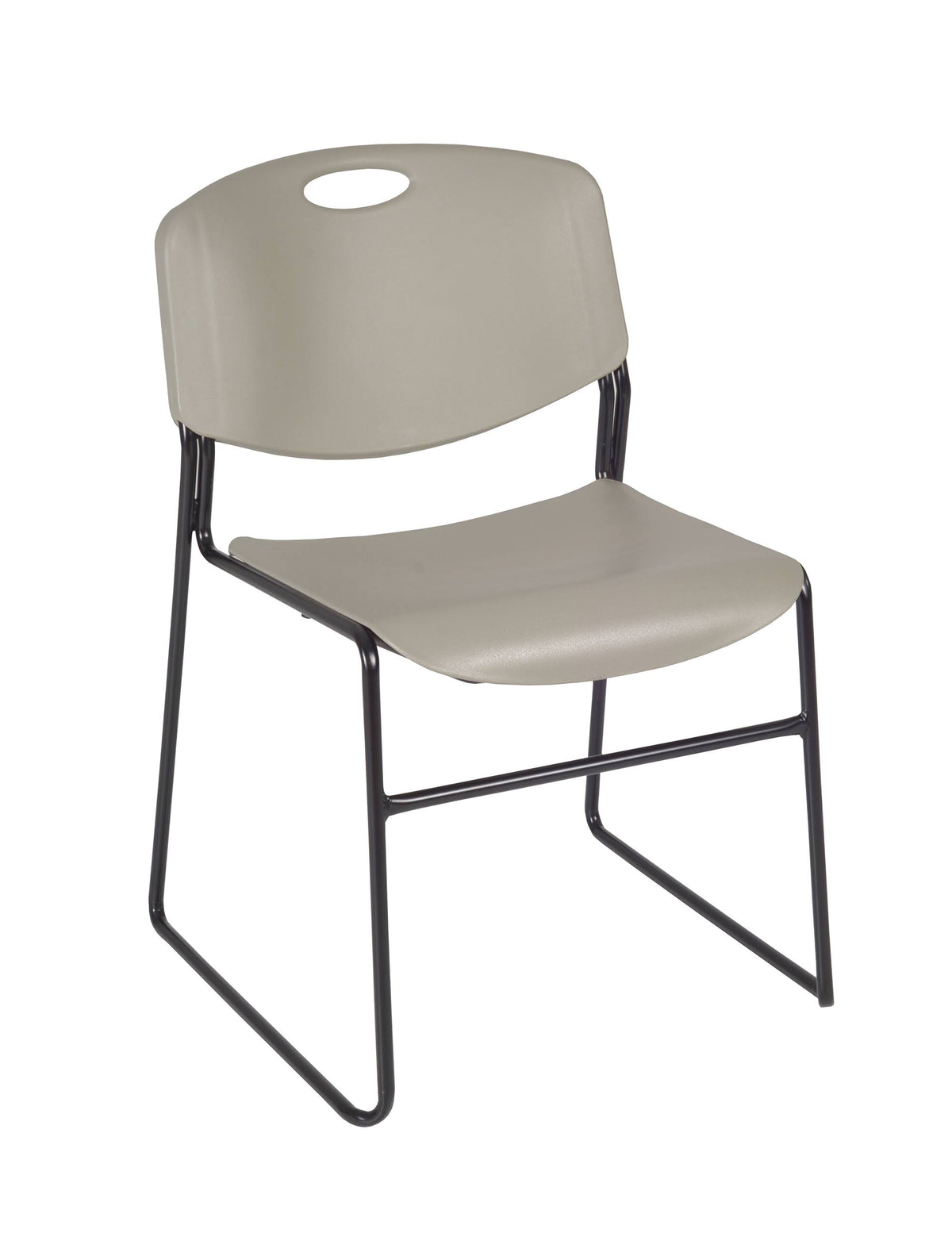 Cherry Training Table and 2 Grey Stack Chairs F1370