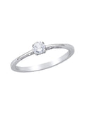 Diamond Solitaire Engagement Ring in 10K White Gold X900227