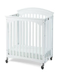 Compact Royale EasyRoll Folding Fixed-Side Crib Slatted with Casters Ever White S650
