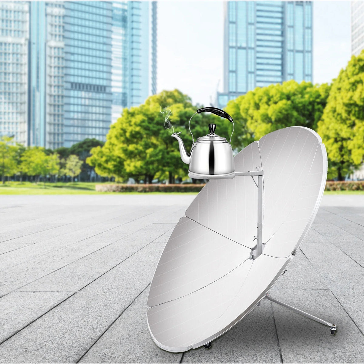 1800W Parabolic Solar Cooker Outdoor Camping Sun Oven C499