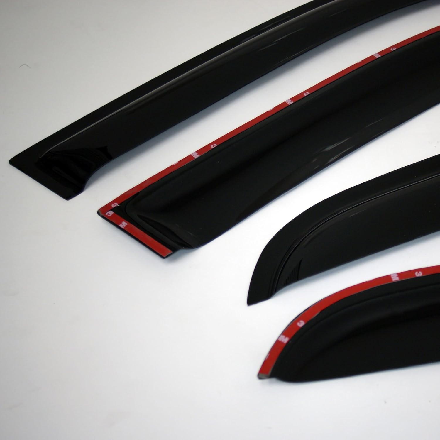 4 Pcs Dark Smoke Window Visor Deflector Rain Guard P277