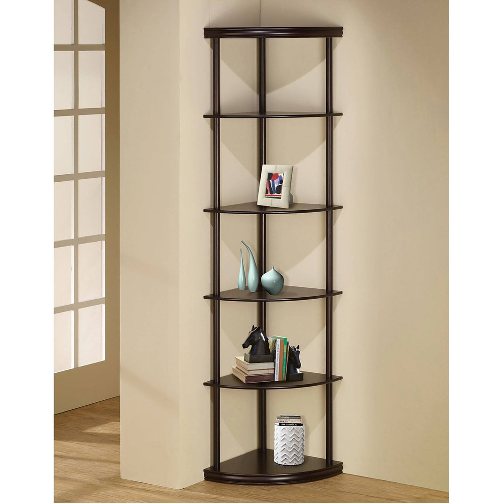 Cappuccino Corner Bookcase L675900