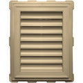 18x22W x 24x22H Dark Almond Rectangle Gable Vent Louver J5313