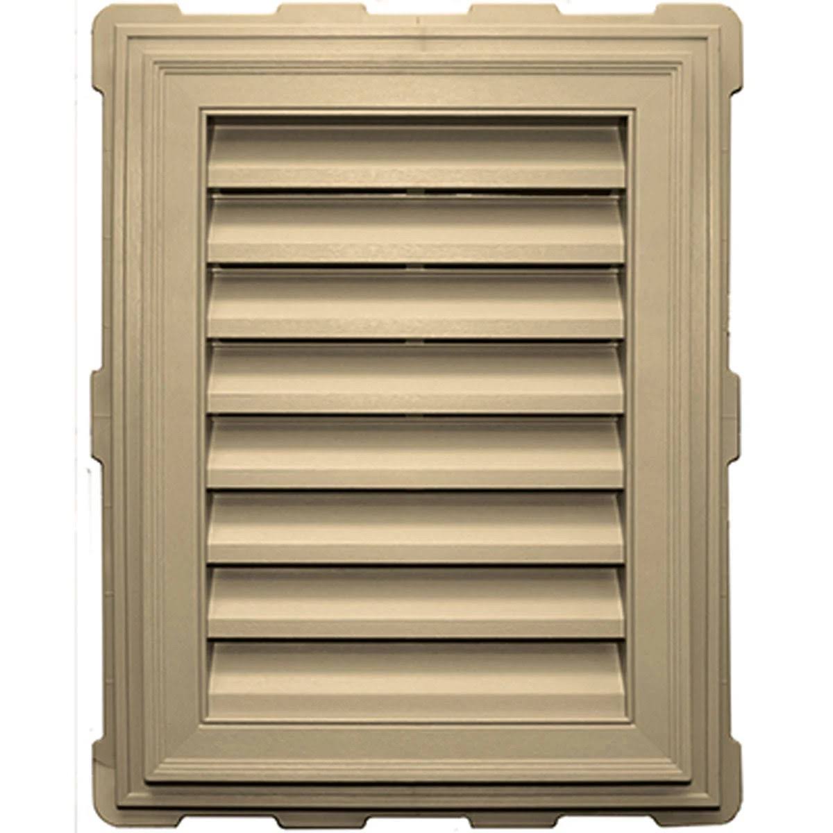 18x22W x 24x22H Dark Almond Rectangle Gable Vent Louver J5313