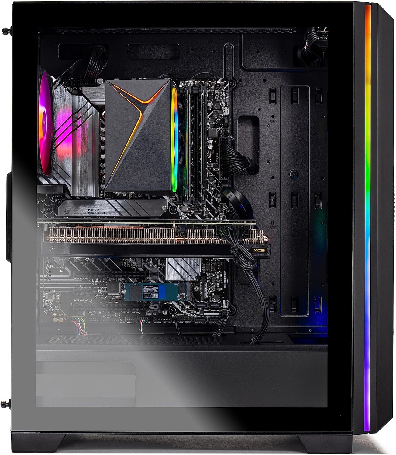 Intel Core i5 12400F 2.5 GHz NVIDIA RTX 4060 1TB NVME SSD 16GB DDR4 RAM 3200 650W Gold PSU Windows 11 Home Gaming PC Desktop C851