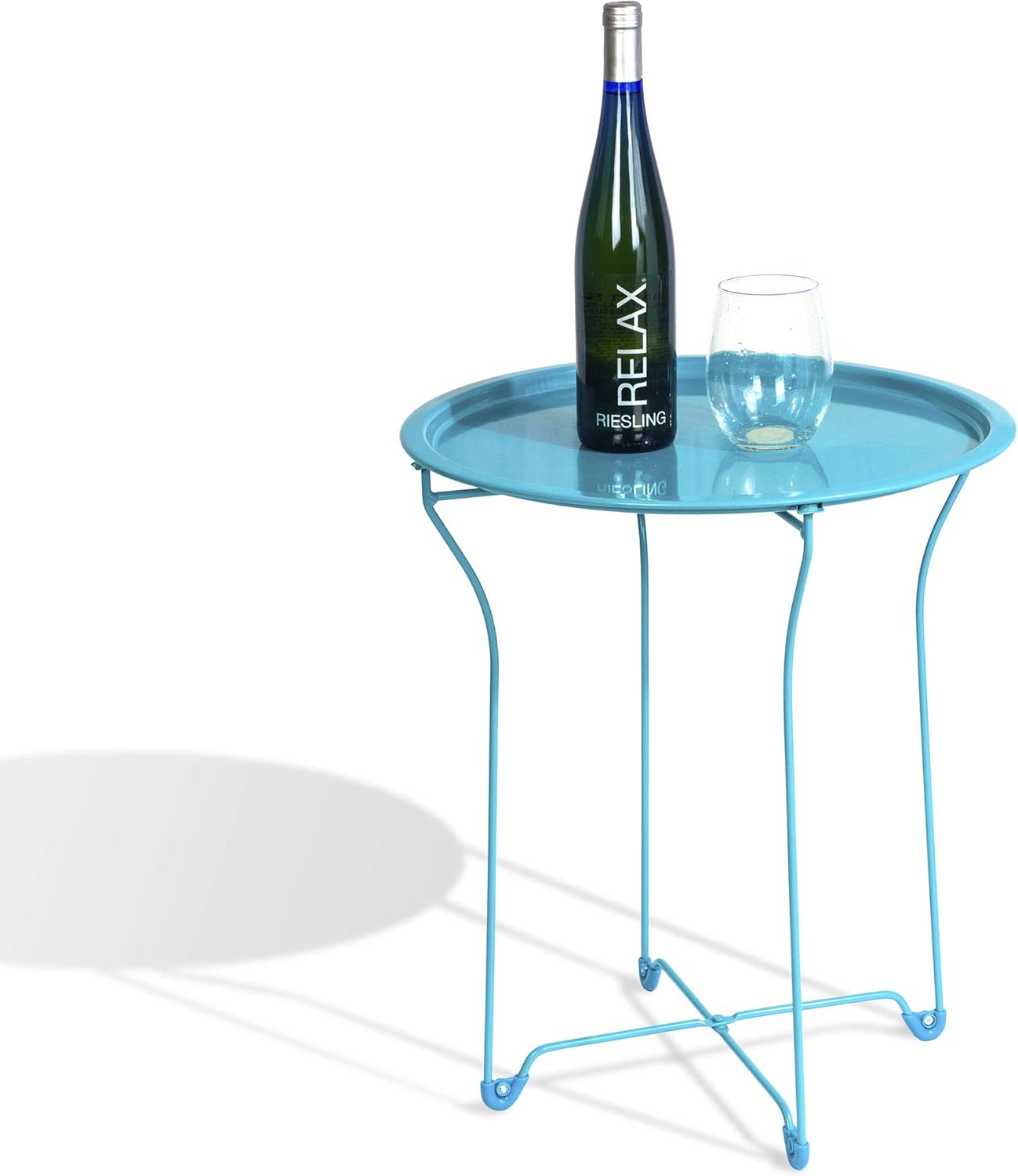 Metal Side Table with Powder Coating, Pack of 2 Y12349