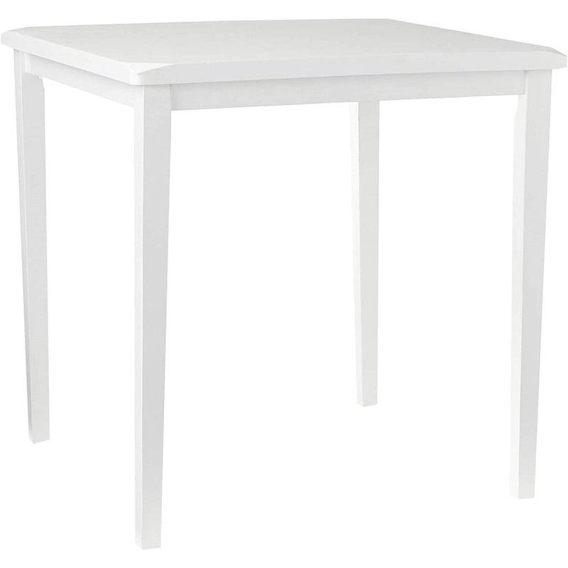 White Wooden Counter Height Table Set with 4 Chairs A200149