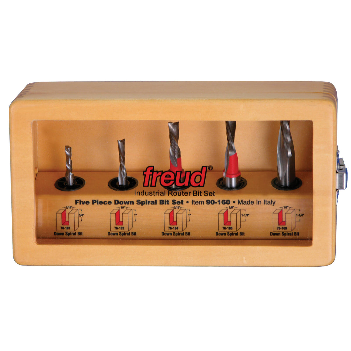 5 Piece Down Spiral Bit Set K3542