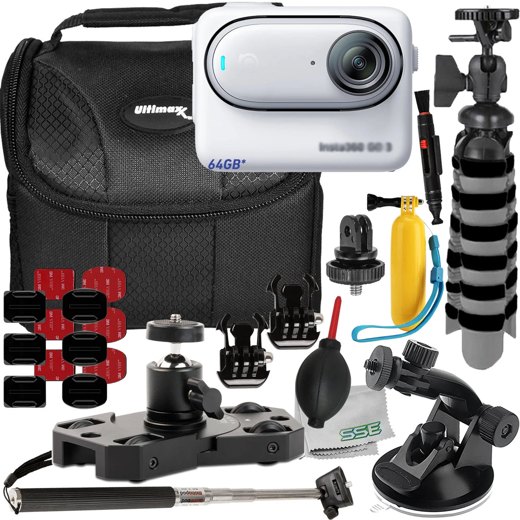 Insta360 GO 3 Action Camera Bundle (64GB) 25pc Bundle O158