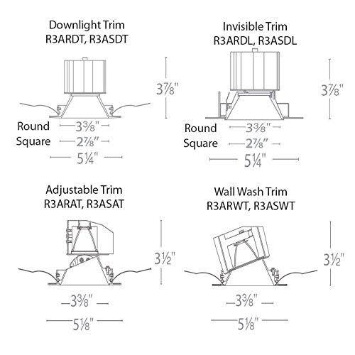 White Wall Wash Trim LED Module B232