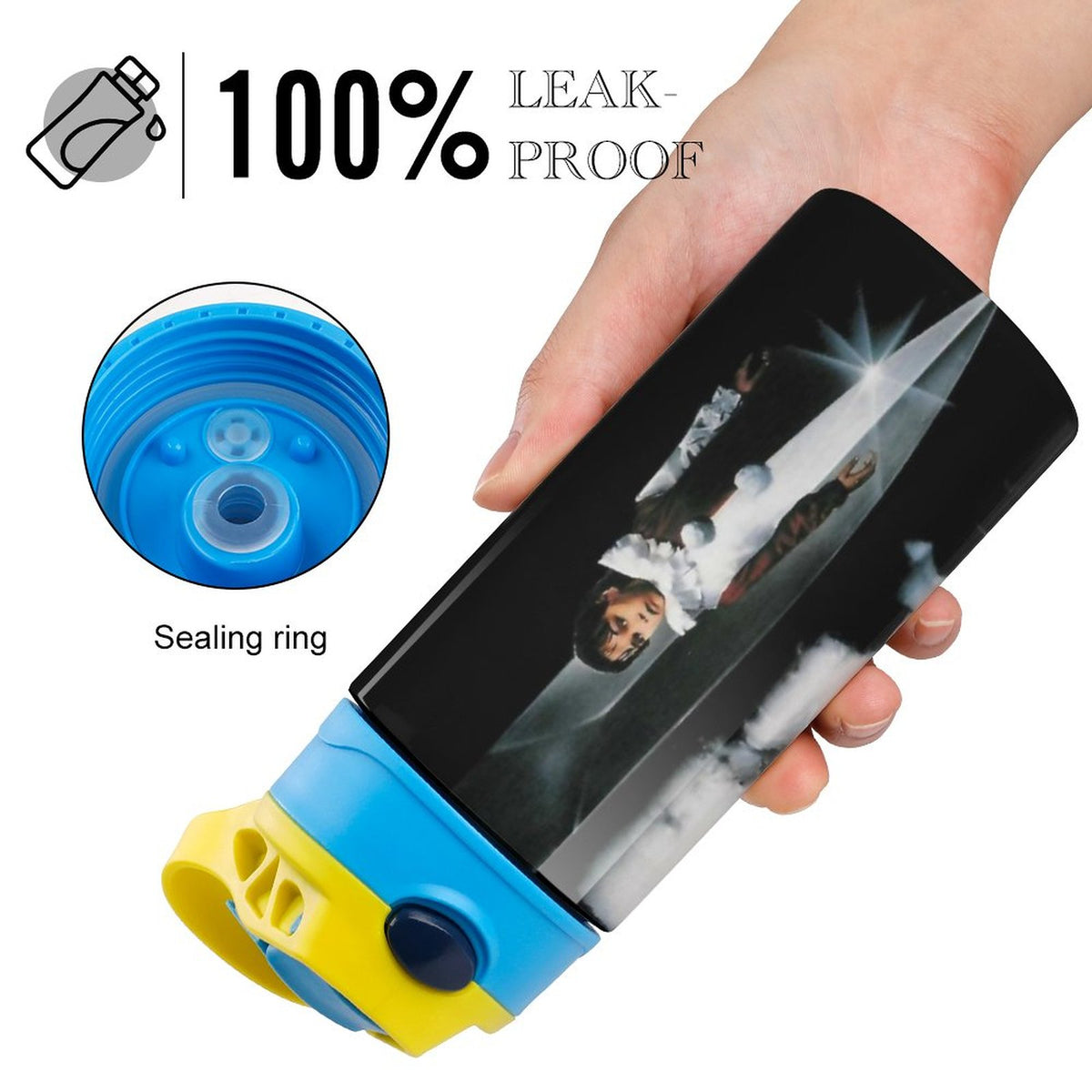 Insulated Stainless Steel Water Bottle with Straw V601