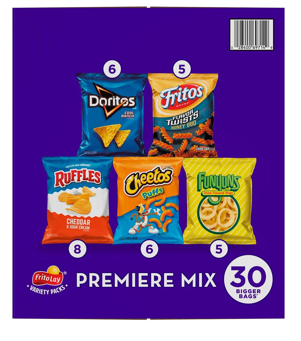30 pk. Variety Pack Chips N755