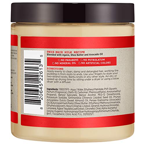 Hair Milk Styling Pudding with Agave and Avocado Oil, 8 oz Z1745