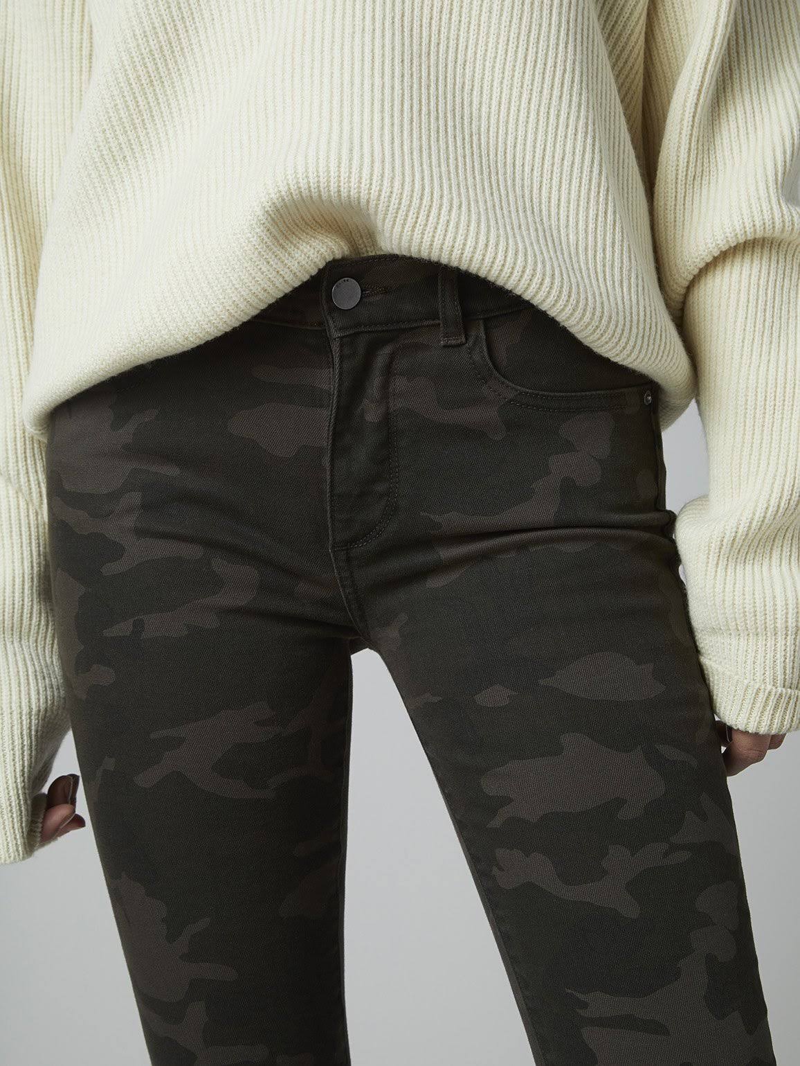 Dark Camo Skinny Crop Jeans B308172