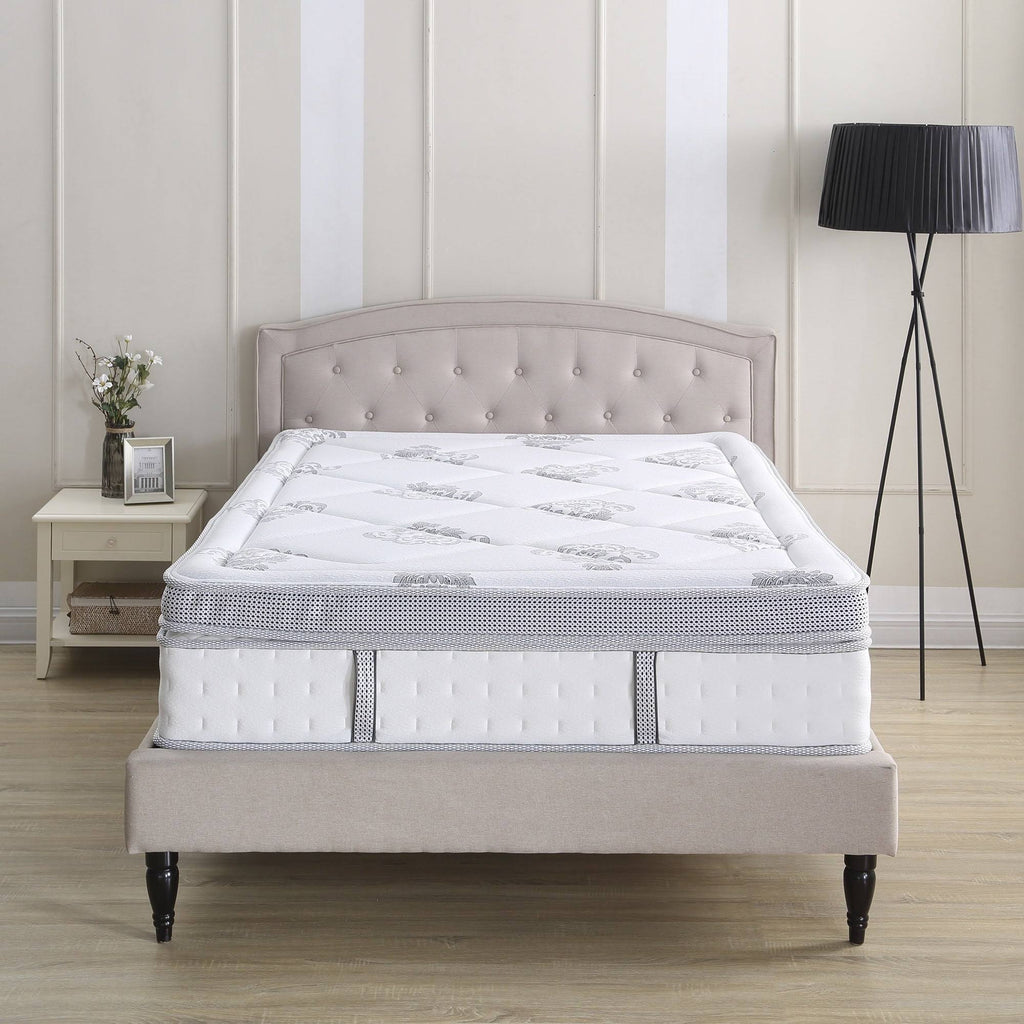 Hybrid 14-inch Eurotop Mattress White Full M63811