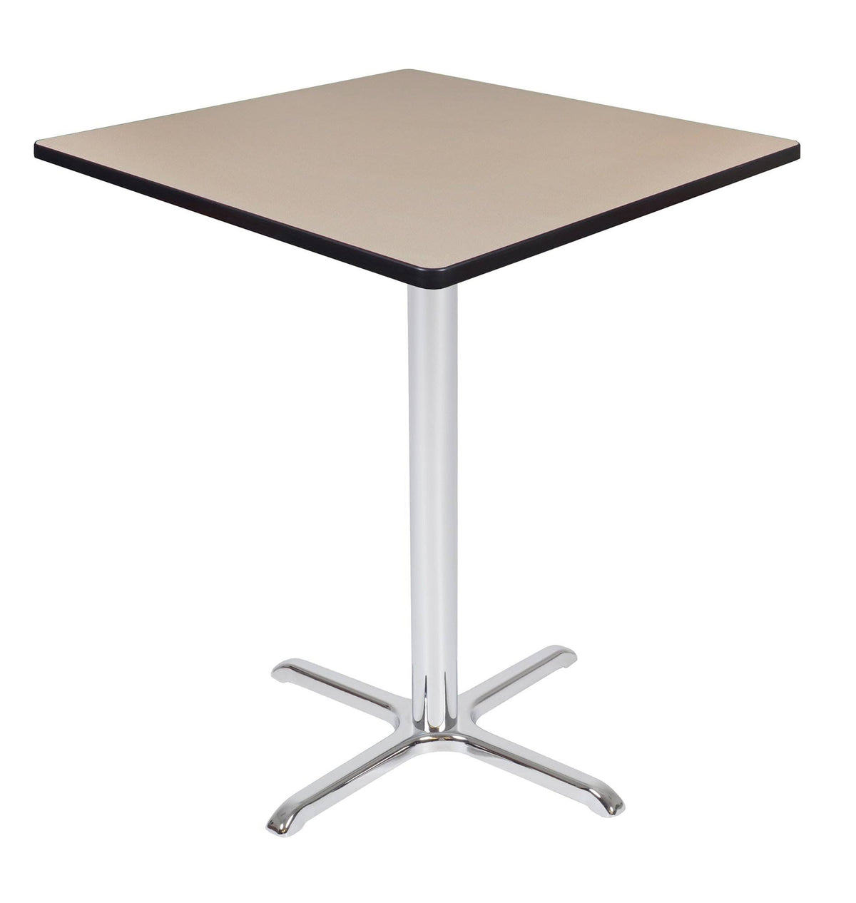 Mahogany Grey Square X-Base Table Z2460