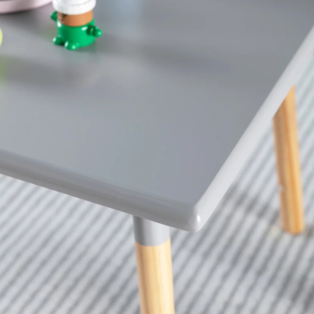 Gray Kids Table and Stool Set Y455883