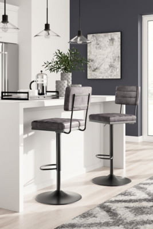 Black Tall Swivel Barstool H27480