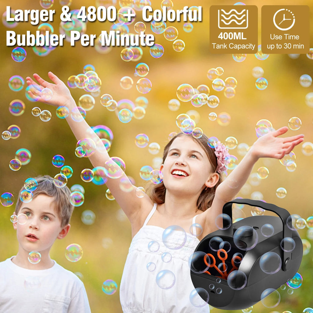 Portable Rechargeable Bubble Machine M82269