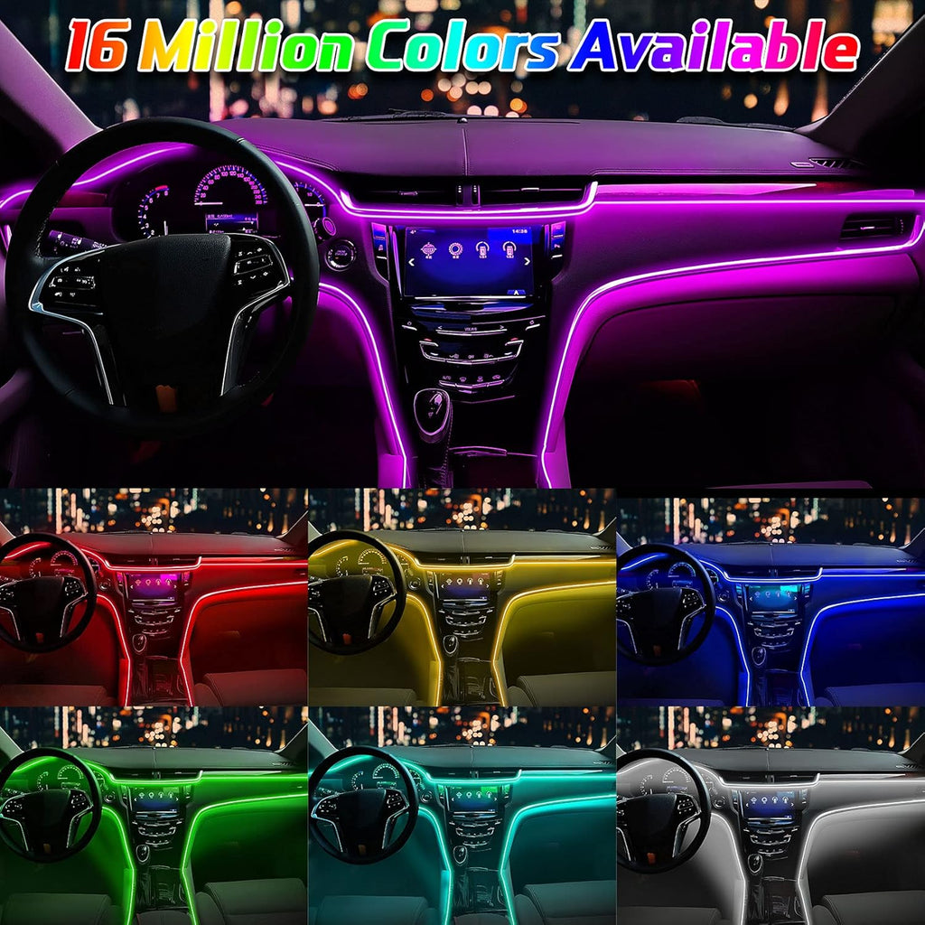 10 in 1 Car LED Strip Lights with APP Control O55366