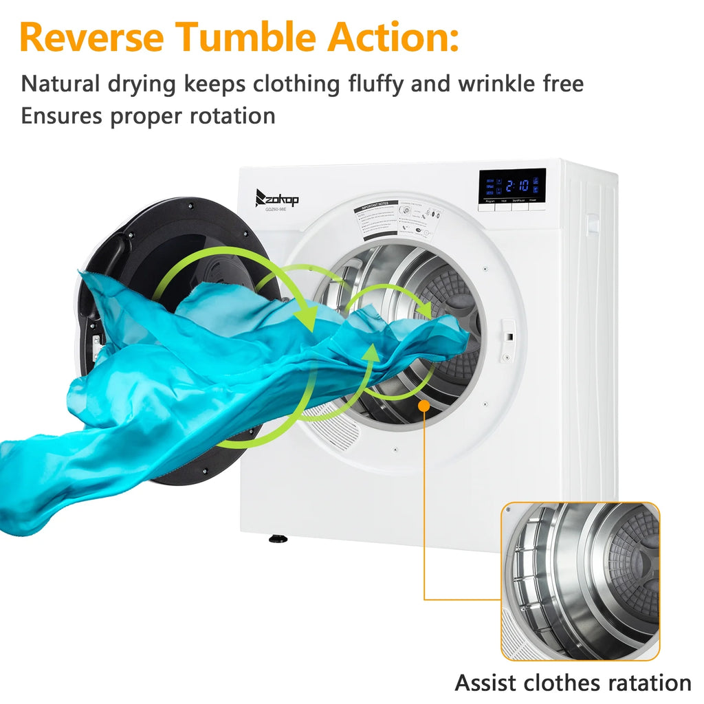 White 3.5 cu ft Portable Laundry Dryer W27812