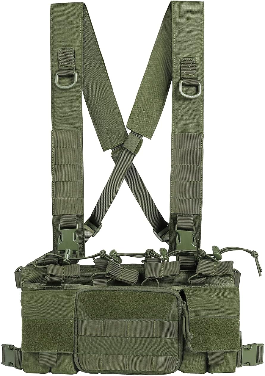 Tactical Chest Rig with Rifle & Pistol Mag Pouch L534
