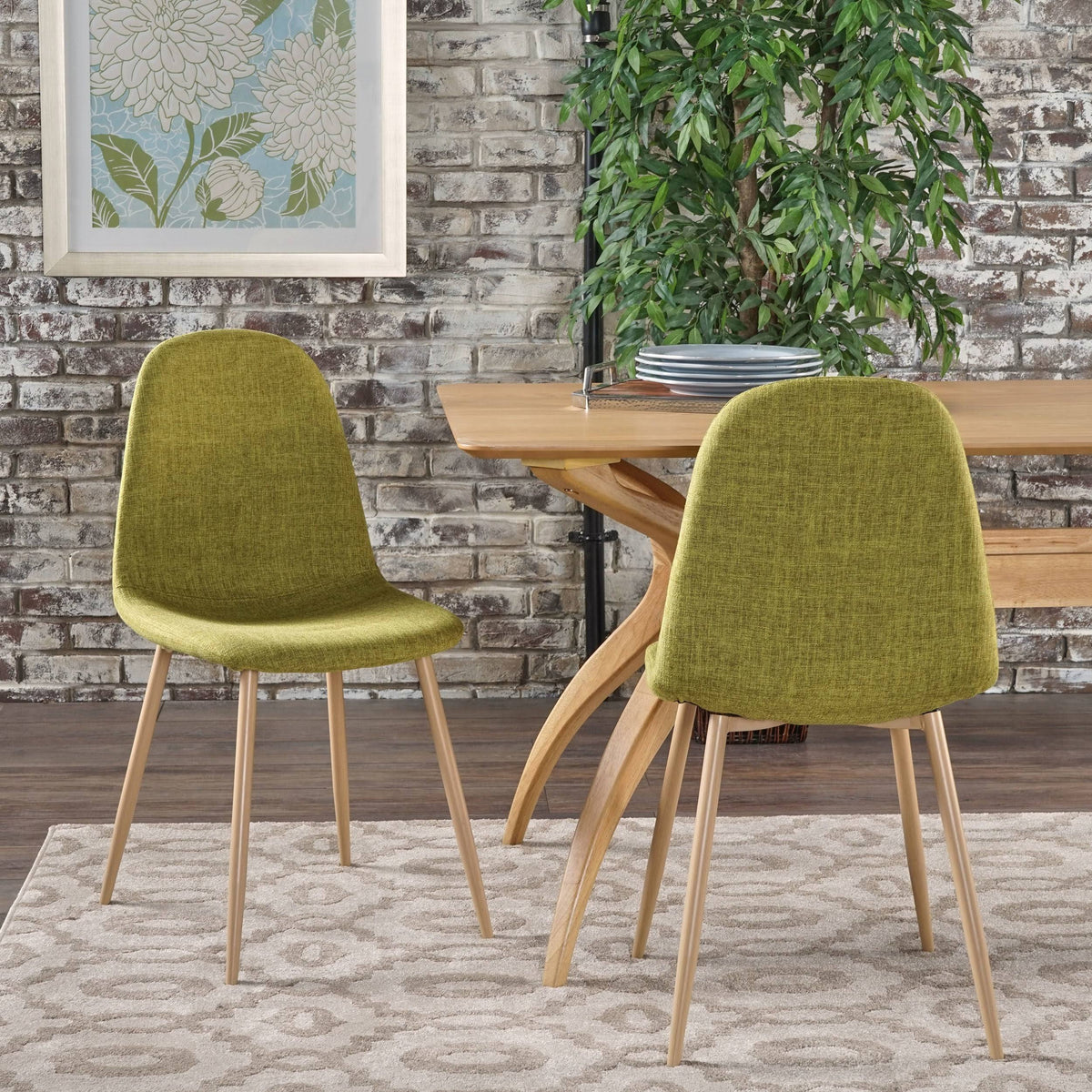 Blue Mid-Century Dining Chair C3883