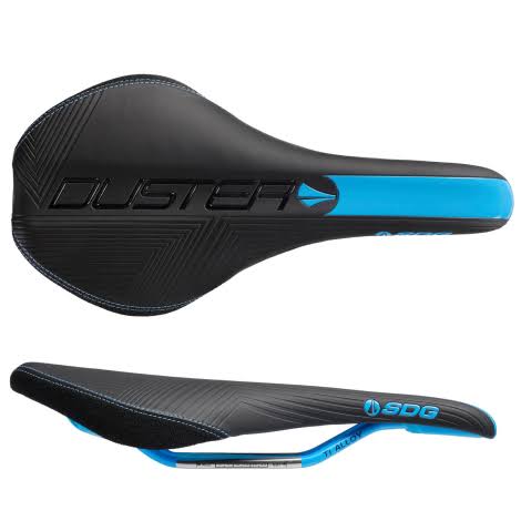 Black/Orange Ti-Alloy Rails Duster Saddle K74165